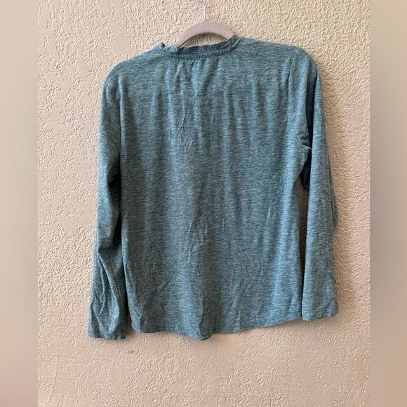 Tallwoods Premium Lifestyle Apparel Shirt Henley Sz Small Green Pocket 3 Buttons - Picture 2 of 9